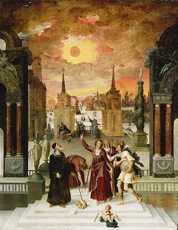 Dionysius Areopagite and the eclipse of Sun, Antoine Caron